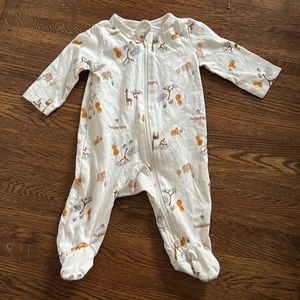 Safari PJ onesie for baby